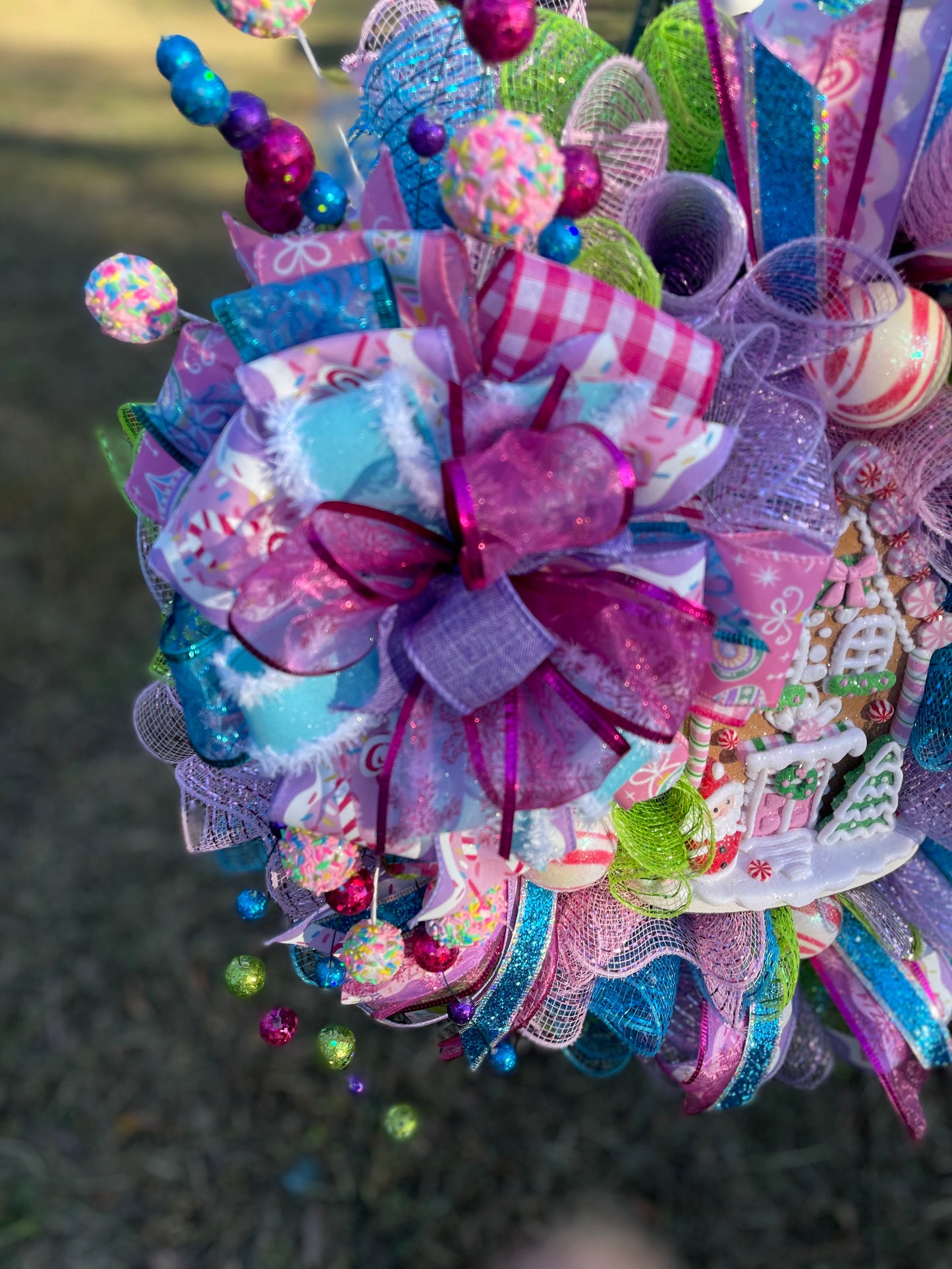 Candyland-ish Christmas Wreath